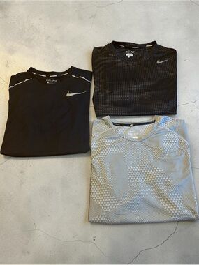 Nike Men’s Short-Sleeve Dri-FIT Tees - Black & Gray